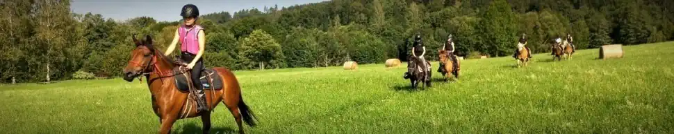 Vyjížďka na koních v přírodě Jizerských hor